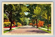 Wilson NC-North Carolina, Nash Street, Residential Area Antique Vintage Postcard picture