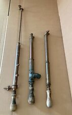 3 Vintage 1930's brass Garden Syringe hand pumps,sprayers,W.T.French Mysto,ABOL picture