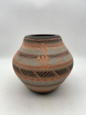 Southwest Heritage Navajo Etcher Hand Crafted Pottery By Pricilla Nelwood picture