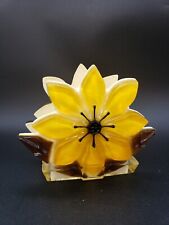 Vintage Lucite Sunflower Napkin Holder Acrylic Floral Yellow Retro picture