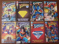 LOT OF 8 SUPERMAN COMIC BOOKS VARIOUS TITLES DC MODERN AGE  NICE GROUP Z2657 picture