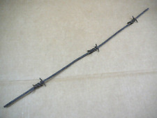 MUNSON'S FOUR POINT SKELETON BARB on SINGLE ROUND LINE - ANTIQUE BARBED WIRE picture