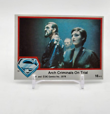 Arch Criminals on Trial 1978 Topps SUPERMAN The Movie #16 VINTAGE DC picture