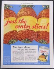 Vintage Magazine Ad 1932 Libbys Sliced Hawaiian Pineapple Just the Center Slices picture