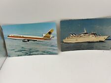Postcard Continental DC-10 Airplane Airlines Chrome Unposted + Ship Starward picture