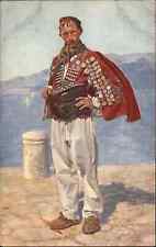Austro-Hungarian Zadar Man Ethnic Costume c1910 Vintage Postcard picture