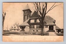 Franklin MA-Massachusetts, Congregational Church, Vintage c1905 Postcard picture