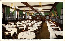 Vtg Postcard, Hotel Occidental, Dining Rooms. Near White House, Washington D.C. picture
