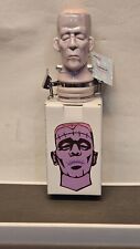 Contained Art Halloween Frankenstein Hinged Airtight Poreclain Trinket Stash Box picture