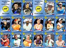 Australian Open 2008 Tennis Trading Cards Djokovic Tsonga Sharapova Ivanovic picture