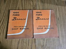 1966 Ford Bronco Preliminary Shop Manual picture
