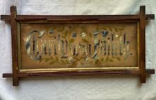 Antique Victorian Punched Paper Sampler Charity Never Faileth / Corinthians picture