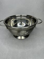 Vintage Bradshaw Stainless Steel Colander With Grape Design picture