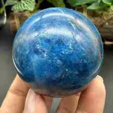 300g Natural blue apatite sphere quartz crystal polished ball healing picture