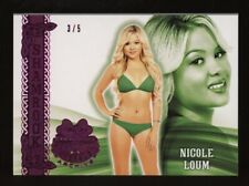 2022 Bench Warmer Emerald Archive Shamrock Pink Foil Nicole Lum 3/5 & bonus card picture