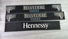 Lot Of 3 Bar Mats 2 Belvedere Vodka & 1 Hennessy Man Cave picture