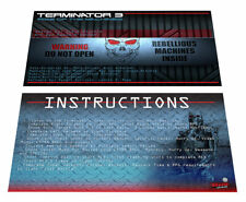Stern Terminator 3 (T3) Pinball Custom Apron Instruction Cards v1 picture