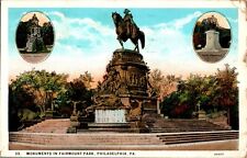 Monuments in Fairmount Park, Philadelphia, Pennsylvania PA 1906 Postcard picture