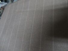 Gladson Ltd. Australian wool brown stripe mens suit fabric 3.33 yds NEW picture