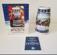 Vintage 90’s Budweiser Holiday Stein Lighting The Way Home NEW Open Box 1995 picture