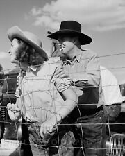 Cowgirl Cowboy Vintage Photograph At Rodeo Ranch Western Life Montana 1941 8x10 picture