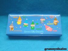 New Vintage 1984 Sanrio Seven Silly Dwarfs Pencil Case Made in Japan picture