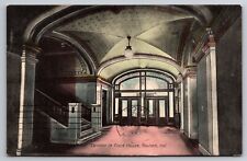 Corridor in Court House Goshen Indiana IN 1912 Postcard picture