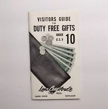 1960s Lane Crawford Hong Kong Visitors Guide To Duty Free Gifts Under $10 U.S. picture