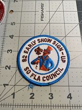 1982 South Florida Council Early Show Sign Up BSA Boy Scouts of America ABE-550G picture