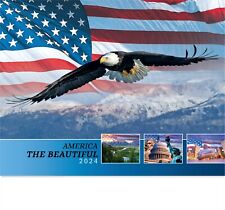2023 2024 WALL CALENDAR AMERICA THE BEAUTIFUL BRAND NEW picture