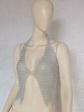 New style Aluminium Butted Silver Chainmail Top for Women's Fashion Purpose S7 picture