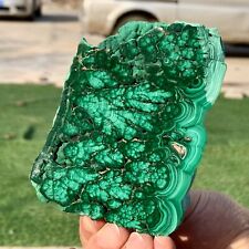 298G Natural Malachite transparent cluster coarse  mineral flaky sample picture