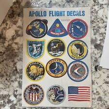 Vintage NASA Apollo 7 THRU 17 Flight Decals Stickers/unopened Package  Pristine picture