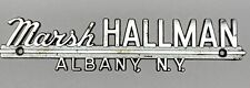 Vintage car emblem Badge, Marsh Hallman Albany, New York Dealership Nos picture