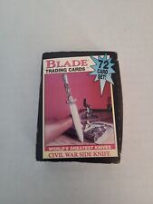 Trading Cards Rare Vintage Blade Worlds Greatest Knives 72 Set COMPLETE picture