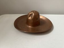 Vintage Copper Cowboy Hat Ashtray picture