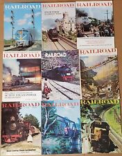 Lot of 9 Vintage 1970s Railroad Magazines 1970, 1971, 1972 picture