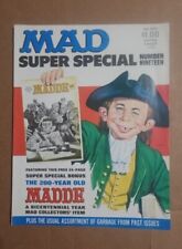 Vintage MAD Magazine SUPER SPECIAL #19 1976, VG Condition, Bonus Book, Unmarked picture