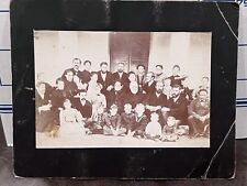 c1890 Missionary Group Midnapore West Bengal India Photo On Board 9x7.25” picture