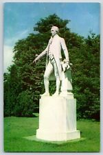 Statue of James Monroe 5th President at Ash Lawn Postcard Charlottesville VA picture