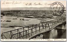 1906 Grand Junction Colorado From Orchard Nesa Bridge & Mountain Posted Postcard picture