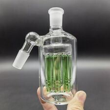 14mm 45° Glass Ash Catcher Shower Head Accessories for Smoking Pipes Bong Green picture