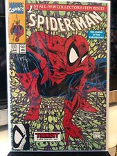 🔥RARE Spider's Web 1990 Ed Red Web-Stamped Spider-Man 1 SET Signed by McFarlane picture