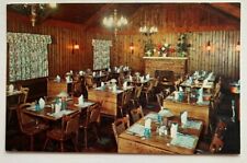 NJ Postcard East Rutherford Caughey's Restaurant Pine Room interior Bergen Cty picture