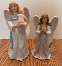 2 HOMCO/HOME INTERIORS Angel Figurines, #1434 w/Baby & Glorious Angel 5309-97 picture