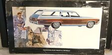 Vtg 1969-71 Chevrolet Kingswood Estate Wagon Dealer Ad Cardboard Poster 32x18