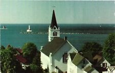 Vintage Postcard- Ste. Anne De Michilimackinac, Mackinac Island, MI. picture
