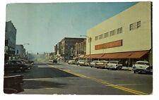 Brunswick GA Georgia Newcastle Street Business District & Cars 1964 Postcard A3 picture