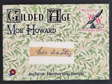Moe Howard Stooges 2022 Gilded Age Authentic Handwriting Sample Card (NM) picture