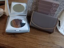 Vintage Avon 1987 Sophisticated Style Cosmetic Case and a large Compact Mirror picture